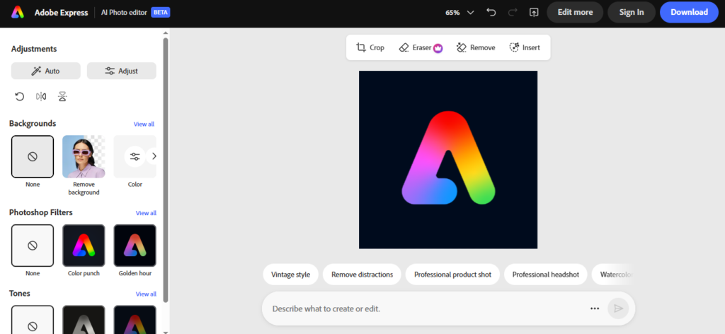 Adobe Express : The Best Free Online Photo Editor Review 2026 2 image