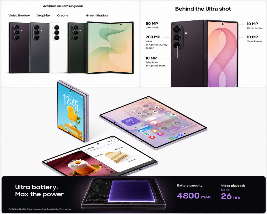 Samsung has officially launched 2026 flagship Galaxy Z Fold8 Ultra, Flip8, and Watch Ultra2 Lineup 2 image 31